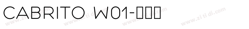 Cabrito W01字体转换